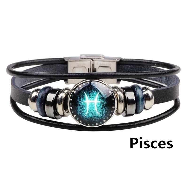 Fashion Unique Twelve Constellations Bracelet Comfortable 3 Layers Leather Beautifully Wristband Men Gift Popular Accessories
Fashion Unique Twelve Constellations Bracelet Comfortable 3 Layers Leather Beautifully Wristband Men Gift Popular Accessories
