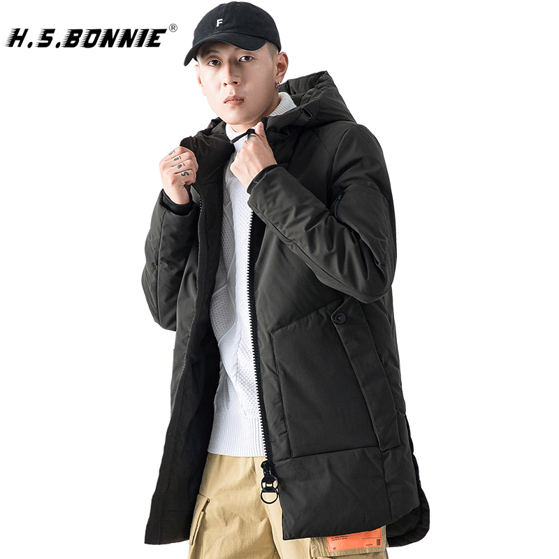 Winter Jacket Men 2020 Newmanteau Homme Hooded Jacket Long Coat Solid Color Parkas Cotton-Padded Youth Clothing, Black
Winter Jacket Men 2020 Newmanteau Homme Hooded Jacket Long Coat Solid Color Parkas Cotton-Padded Youth Clothing, Black