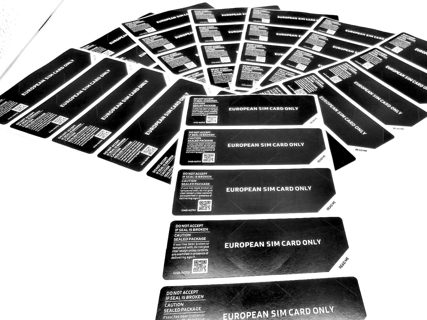 100Pcs Black/White SIM Card Only Seal Label Sticker For SAM delicacy Phone Package box sealing strip
100Pcs Black/White SIM Card Only Seal Label Sticker For SAM delicacy Phone Package box sealing strip