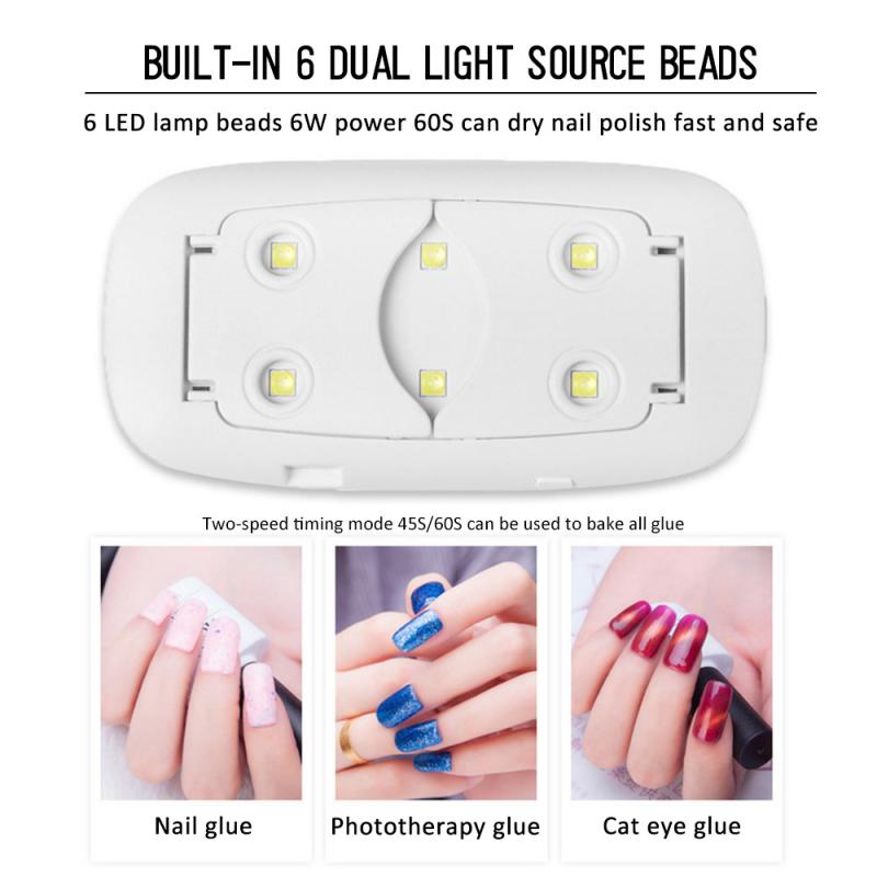 2020 New 6W Folding Mini Nail Light LED UV Micro USB Nail Polish Curing Machine Art Tool Household LED Light, Pink
2020 New 6W Folding Mini Nail Light LED UV Micro USB Nail Polish Curing Machine Art Tool Household LED Light, Pink