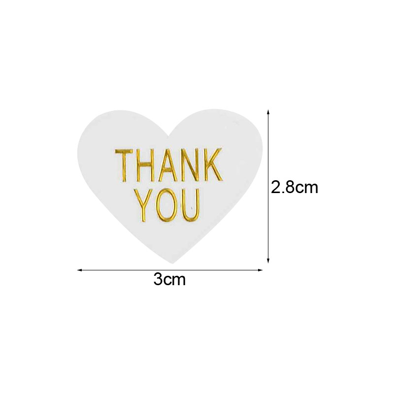 10sheets Thank You Handmade Heart Sticker Colorful Kraft Paper Sealing Label Wedding Birthday Party Gifts Box Stamping Stickers