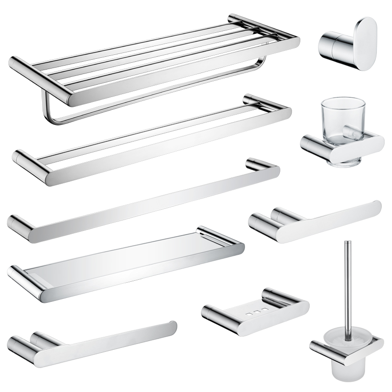 Glass Shower Shelf Toilet Paper Holder Chrome Towel Bar Toilet Brush Holder Soap Dish Towel Rack Bathroom Accessories Set
Glass Shower Shelf Toilet Paper Holder Chrome Towel Bar Toilet Brush Holder Soap Dish Towel Rack Bathroom Accessories Set