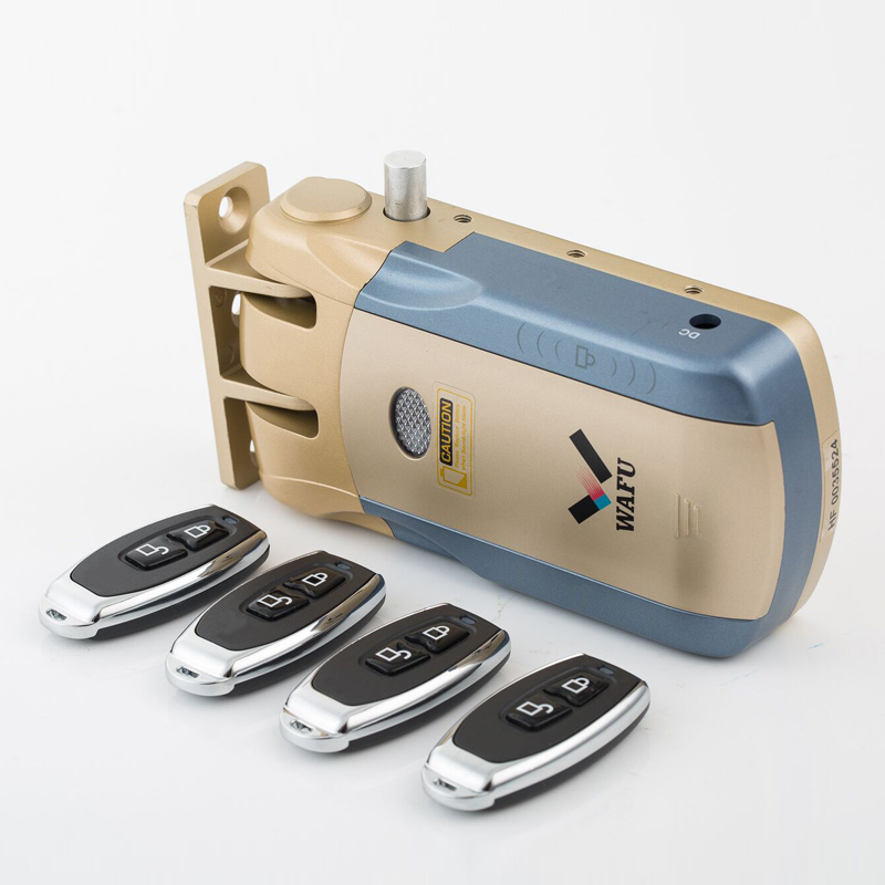 Wafu 010 Keyless Entry Electronic Remote Door Lock Wireless 433mHZ Invisible Intelligent Lock With 4 Remote Keys
Wafu 010 Keyless Entry Electronic Remote Door Lock Wireless 433mHZ Invisible Intelligent Lock With 4 Remote Keys