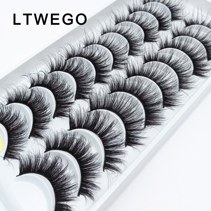 LTWEGO 10 pairs soft fluffy false eyelashes handmade natural long 3d mink lashes extension 100% cruelty free cilios make up
LTWEGO 10 pairs soft fluffy false eyelashes handmade natural long 3d mink lashes extension 100% cruelty free cilios make up