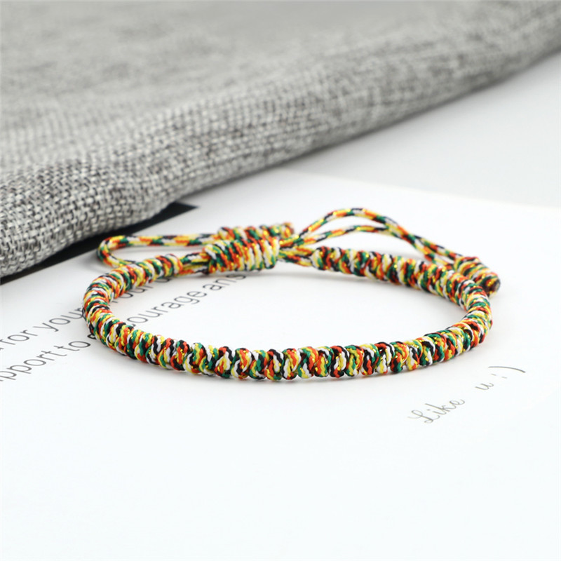 Tibetan Buddist Charm Bracelets Lucky Woven Rope Bracelet Handmade Knot Thread Braided Bangles Women Men Prayer Jewelry Unisex
Tibetan Buddist Charm Bracelets Lucky Woven Rope Bracelet Handmade Knot Thread Braided Bangles Women Men Prayer Jewelry Unisex