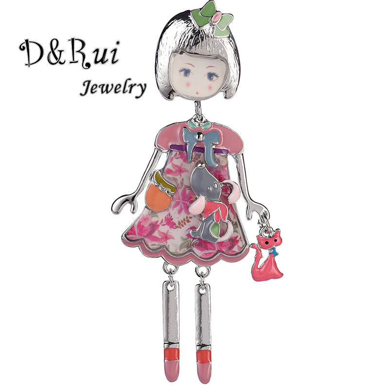 Cute Pink Doll Brooches Fashion Animal Cat Dog Jewelry for Kids Girl Women's Gifts Trendy Silver Color Enamel Alloy Brooch Pin
Cute Pink Doll Brooches Fashion Animal Cat Dog Jewelry for Kids Girl Women's Gifts Trendy Silver Color Enamel Alloy Brooch Pin
