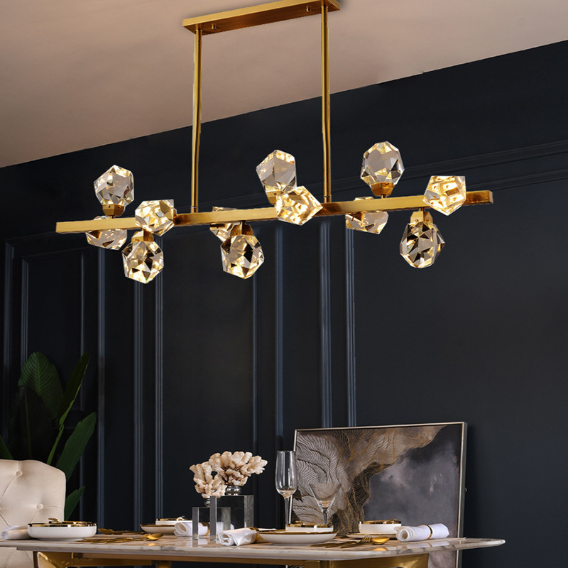 Modern K9 Crystal Chandelier Lighting Brass Gold LED Light Modern Chandelier Irregular Indoor Lighting AC 100-240V
Modern K9 Crystal Chandelier Lighting Brass Gold LED Light Modern Chandelier Irregular Indoor Lighting AC 100-240V