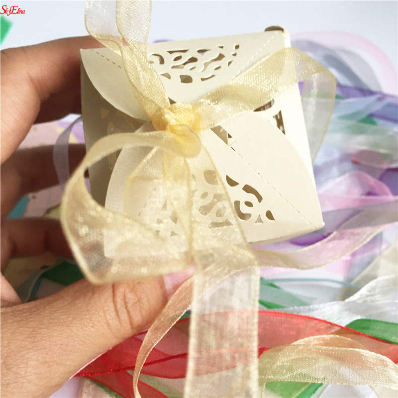 10Pcs/set Cross pattern Candy Boxes Box For Baby Shower Baptism Birthday First Communion Christening Easter Decoration 6Z