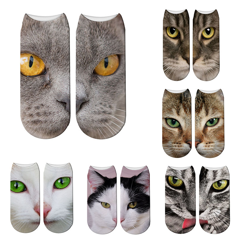 2020 New 3D Printing Women Socks Cotton Sock Fashion Unisex Animal Socks Cat Meias Female Funny Low Ankle Sock 7S-ZWS40, 003
2020 New 3D Printing Women Socks Cotton Sock Fashion Unisex Animal Socks Cat Meias Female Funny Low Ankle Sock 7S-ZWS40, 003