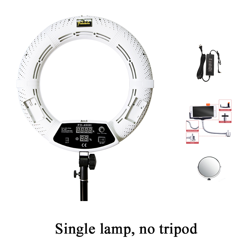 studio led light ring light lamp Yidoblo FD-480II Ring LED camera video Single Lamp 96W 5500K selfie
studio led light ring light lamp Yidoblo FD-480II Ring LED camera video Single Lamp 96W 5500K selfie