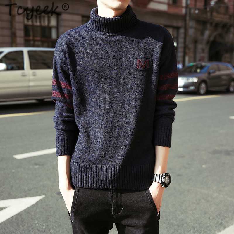 Tcyeek Fashion Men's Sweater Winter Man Clothes 2020 Korean Knitted Turtleneck Men Pullover Autumn Warm Sweaters Hombre A203-708, Navy
Tcyeek Fashion Men's Sweater Winter Man Clothes 2020 Korean Knitted Turtleneck Men Pullover Autumn Warm Sweaters Hombre A203-708, Navy