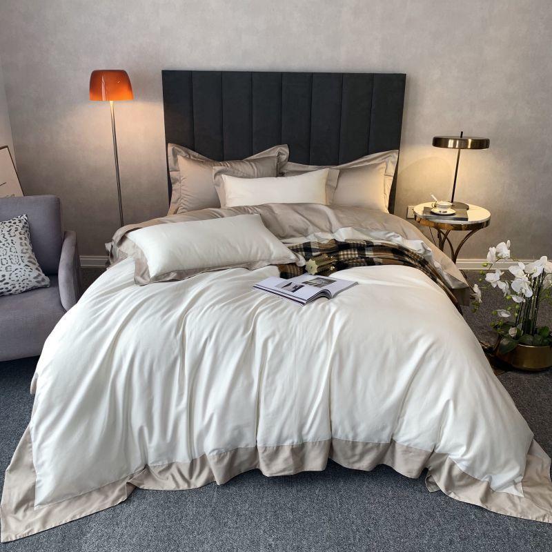 45 Duvet Cover Simple Style Patchwork King Queen Size 4Pcs Egyptian Cotton Bedding set with Zipper Bed Sheet Pillowcase, Color 1
45 Duvet Cover Simple Style Patchwork King Queen Size 4Pcs Egyptian Cotton Bedding set with Zipper Bed Sheet Pillowcase, Color 1