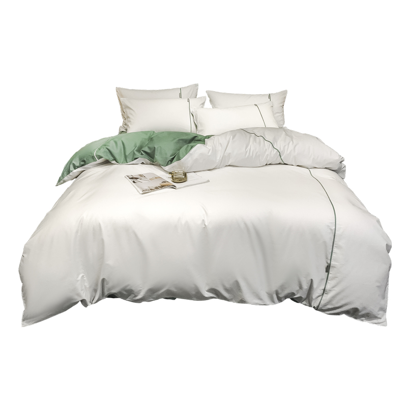 100% Cotton Bedding Set Satin 4 Piece Home Hotel Bed Sheets White Green Solid Color Reversible Duvet Cover Pillowcase Queen King
100% Cotton Bedding Set Satin 4 Piece Home Hotel Bed Sheets White Green Solid Color Reversible Duvet Cover Pillowcase Queen King