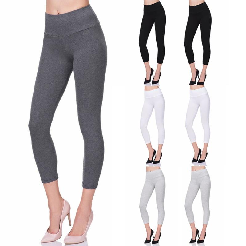 Leggings Sport Women Fitness Cotton High Waist Yoga Fitness Leggings Stretch Sport Pants Trousers High Waist Leggings#35, Black
Leggings Sport Women Fitness Cotton High Waist Yoga Fitness Leggings Stretch Sport Pants Trousers High Waist Leggings#35, Black