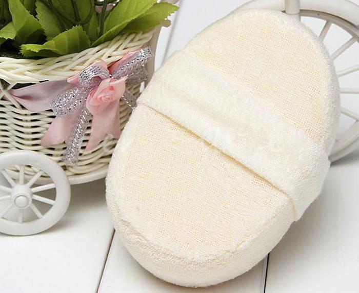 Whole 1 Pc Soft Fresh Natural Loofah Luffa Sponge Shower Spa Body Scrubber Exfoliator Bathing Massage Brush Pad Beige1774562