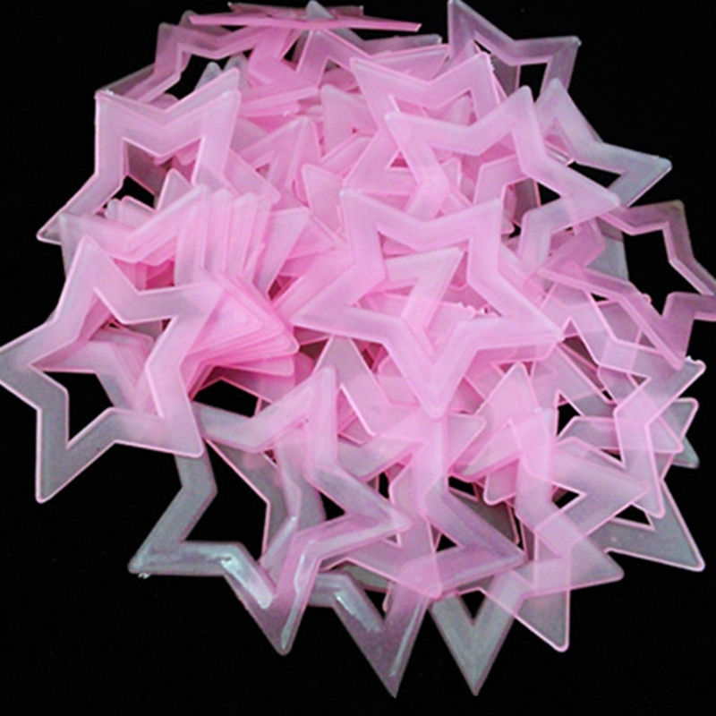 40pcs/lot Luminous Wall Stickers Glow In The Dark Stars Stickers Decals For Kids Baby Room Home Decor Colorful Fluorescent Star Sticker
