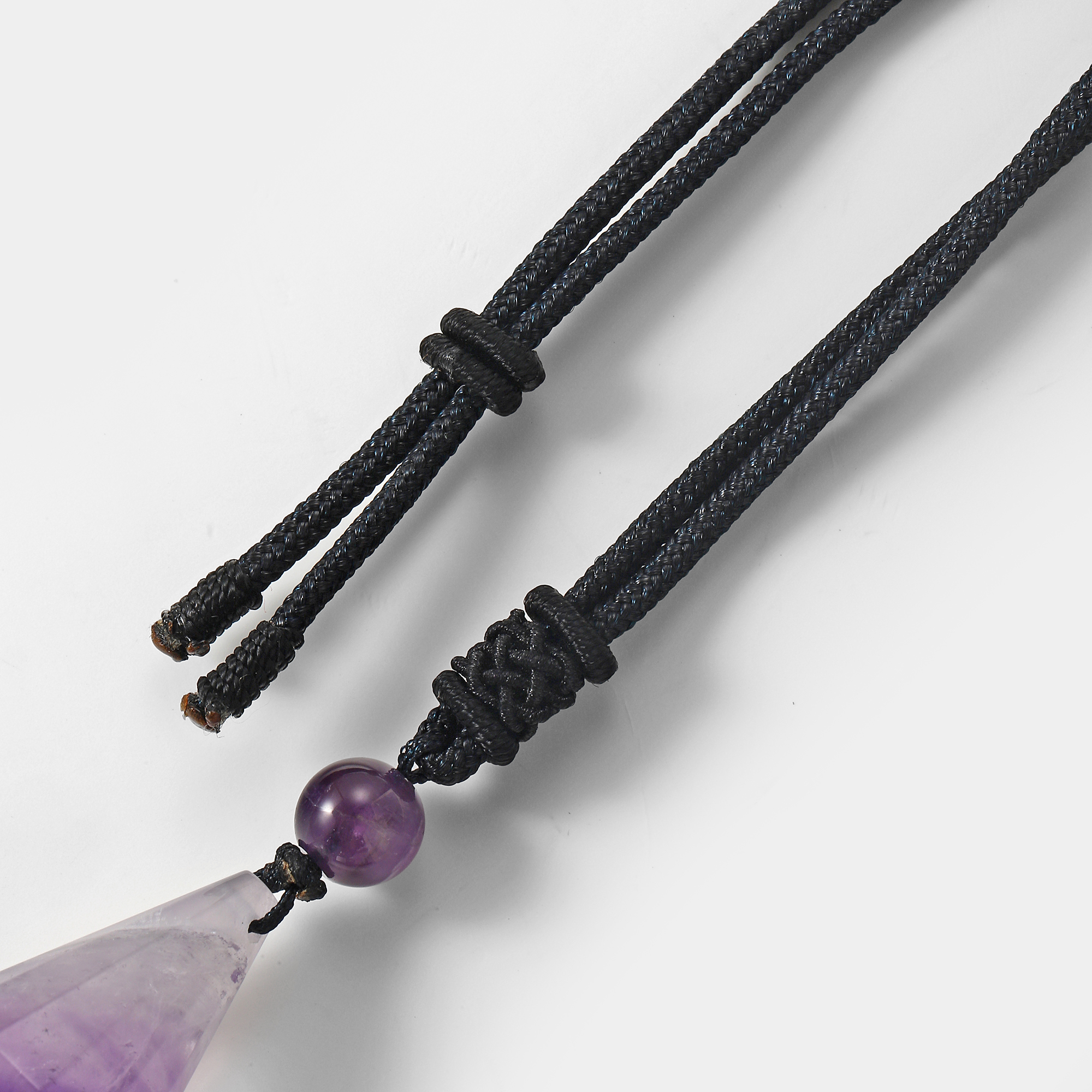 Natural Crystal Quartz Hexagonal Cone Pendant Necklace for women Men Double Point Faceted Cut Healing Stone Jewelry