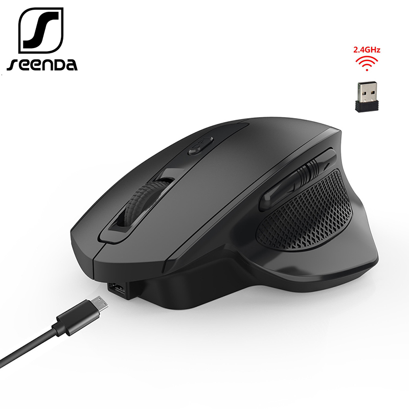 SeenDa Rechargeable 2.4G Wireless Mouse 6 Buttons Gaming Mouse for Gamer Laptop Desktop USB Receiver Silent Click Mute Mause
SeenDa Rechargeable 2.4G Wireless Mouse 6 Buttons Gaming Mouse for Gamer Laptop Desktop USB Receiver Silent Click Mute Mause