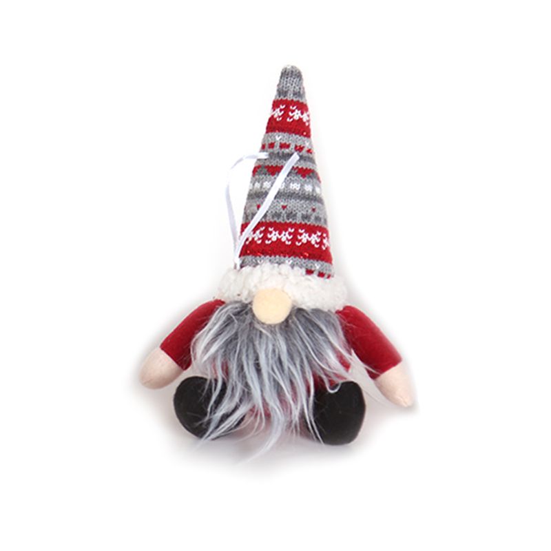 Merry Christmas Long Hat Swedish Santa Gnome Plush Doll Ornament Hanging Xmas Tree Toy Holiday Home Party Decor