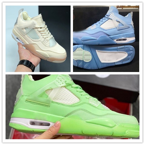 4 Cream Sail Basketball Shoes Jumpman Mens 4s Sail metallic green women Sports Sneakers Trainer basketball shoes CV9388-700