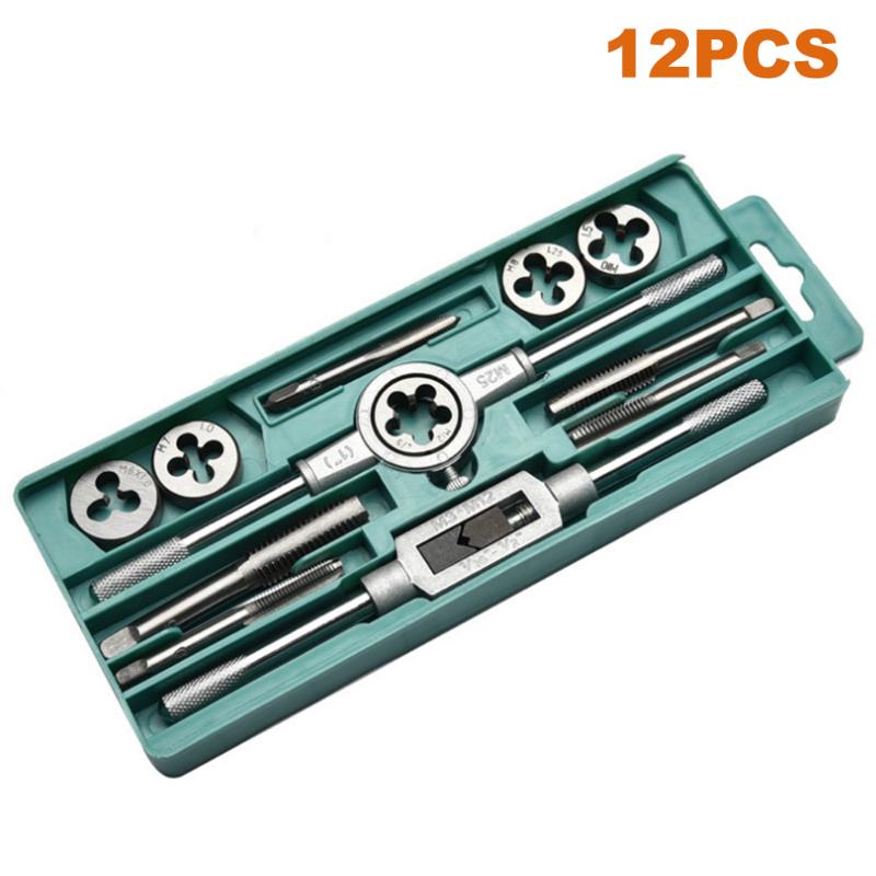12/20/40pcs Alloy Steel Tap Die Set M3-M12 Screw Metric Thread Tap Drill Wrench Dies Holder Hand Thread Plug Tool with Case
12/20/40pcs Alloy Steel Tap Die Set M3-M12 Screw Metric Thread Tap Drill Wrench Dies Holder Hand Thread Plug Tool with Case