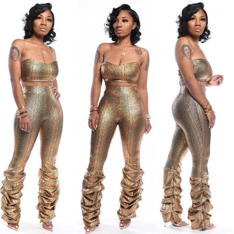 Suits Sexy Solid Color Printed Tube Top Stacked Leggings Pants Women Two Piece Summer Outfits Pants Set Lady Designer Fashion, Gold
Suits Sexy Solid Color Printed Tube Top Stacked Leggings Pants Women Two Piece Summer Outfits Pants Set Lady Designer Fashion, Gold