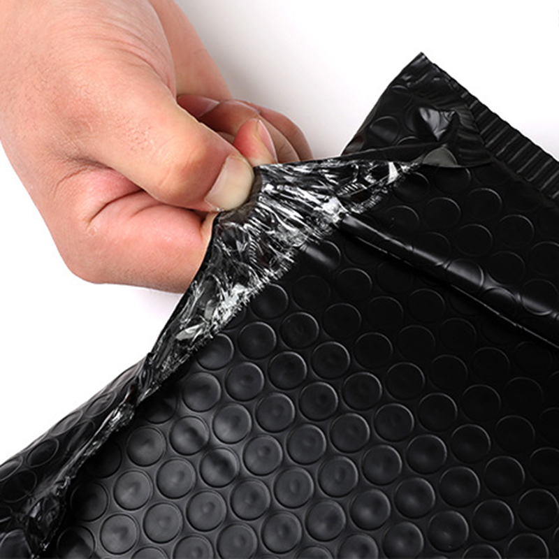 50pcs Wholesale Bubble Envelopes Bags Matte Black Mailers Padded Shipping Envelope With Bubble Mailing Bag Business Supplies