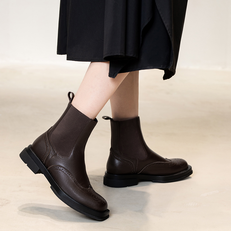 elegant winter 2020 women genuine leather ankle boots new arrival thick heels pumps autumn party working shoes woman, Black
elegant winter 2020 women genuine leather ankle boots new arrival thick heels pumps autumn party working shoes woman, Black