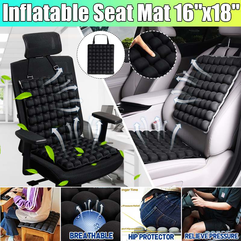 5D Car Seat Back Support Cushion Air seat cushion Breathable Inflatable Back Chair Pressure Relief Anti slip mat pad
5D Car Seat Back Support Cushion Air seat cushion Breathable Inflatable Back Chair Pressure Relief Anti slip mat pad