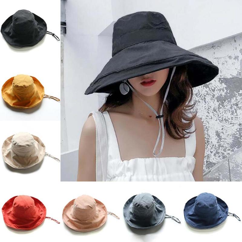 Fashion Women Wide Brim Fisherman Hat Beach Bucket Summer Foldable Cap Sun Protection Fisherman Hat Sun Cool, Black
Fashion Women Wide Brim Fisherman Hat Beach Bucket Summer Foldable Cap Sun Protection Fisherman Hat Sun Cool, Black