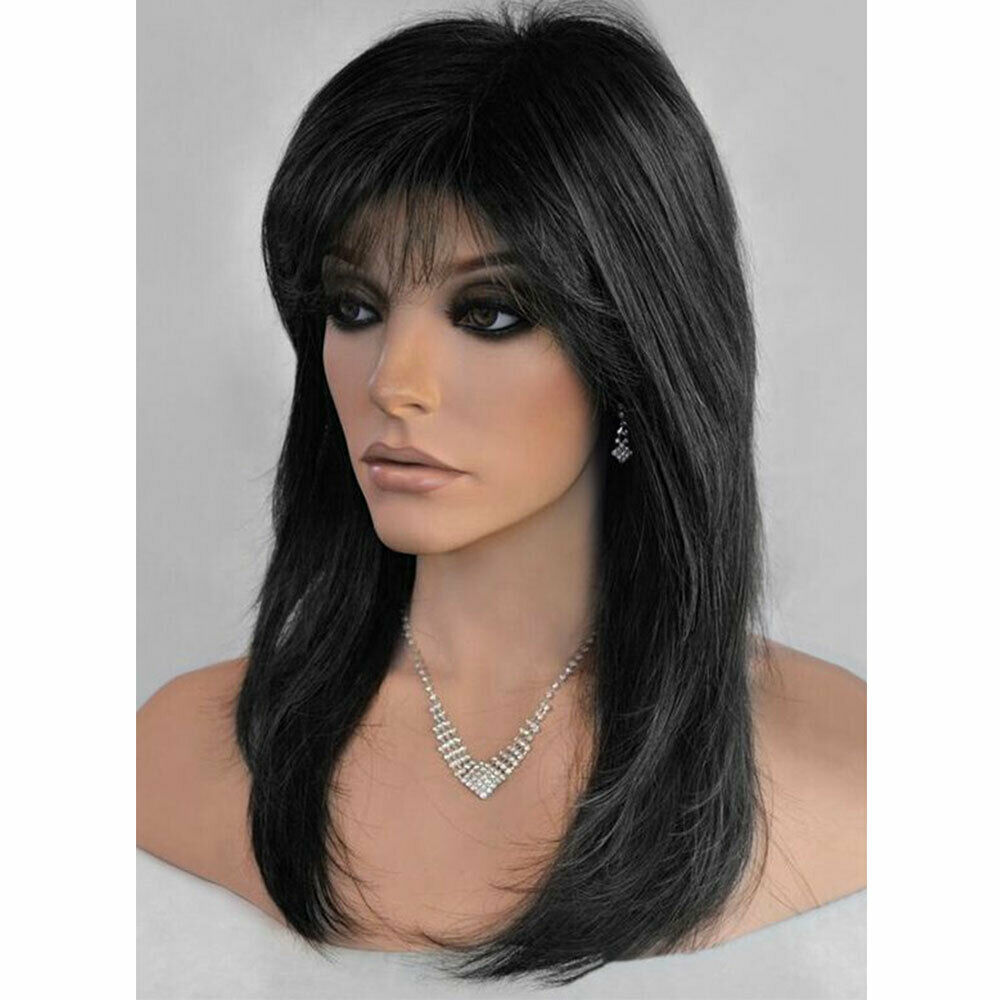 Fashion Women Ladies Long Straight Full Wig Natural Synthetic Hair Party Cosplay
