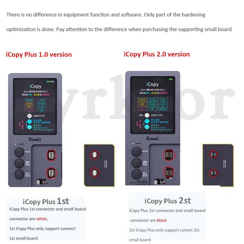 Qianli iCopy Plus LCD Screen Original Color Repair Programmer for 11 Pro Max XR XS MAX 8P 8 7P 7 BatteryData Repair Test