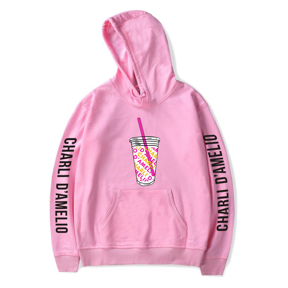 New Ice Coffee Splatter Hoodies Sweatshirts Men Women Fashion oversized hoodie Charli DAmelio Pullover Unisex Costume Tracksuits MX200812