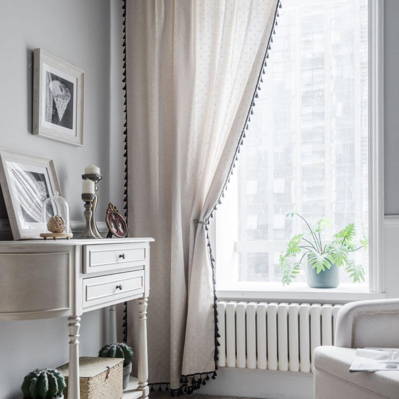 Floral Black Tassel Curtains American Style Window Drapes Cotton Linen Kitchen Curtain Country Style Window Decor Living Room
Floral Black Tassel Curtains American Style Window Drapes Cotton Linen Kitchen Curtain Country Style Window Decor Living Room