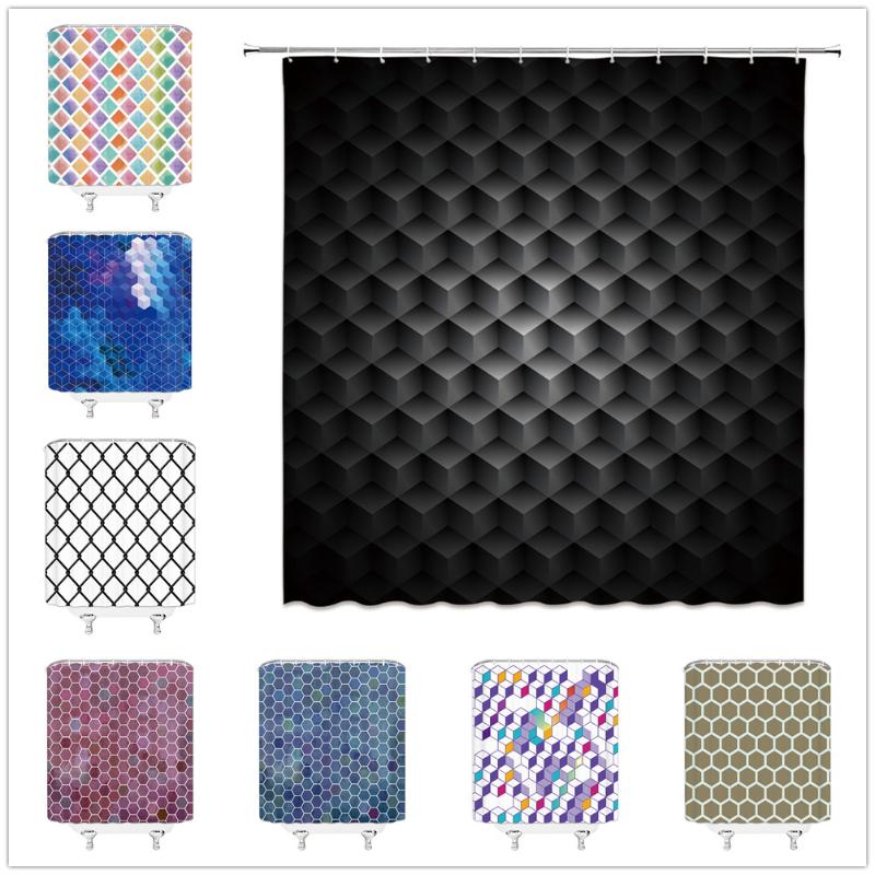 Simplicity Line Shower Curtains Three-dimensional Geometric Patterns Bathroom Decor Home Bathtub Waterproof Polyester Curtain
Simplicity Line Shower Curtains Three-dimensional Geometric Patterns Bathroom Decor Home Bathtub Waterproof Polyester Curtain