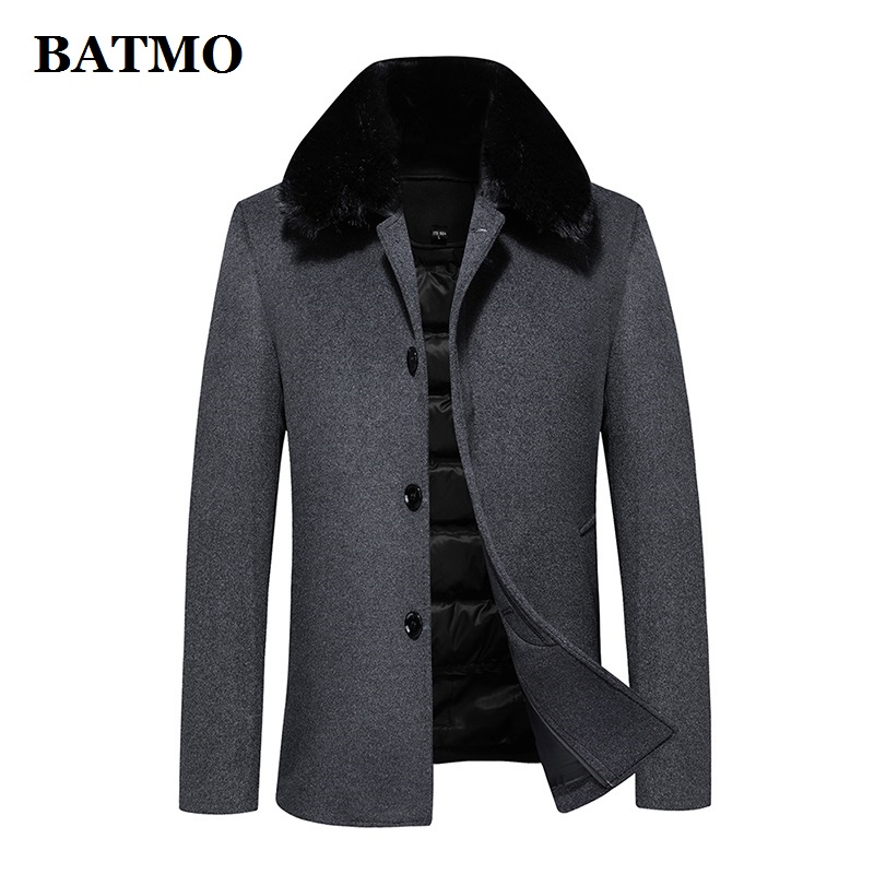 BATMO 2020 winter wool trench coat men,men's 90% white duck down wool jackets ,thicked coat men,plus-size -4XL W803, Black
BATMO 2020 winter wool trench coat men,men's 90% white duck down wool jackets ,thicked coat men,plus-size -4XL W803, Black