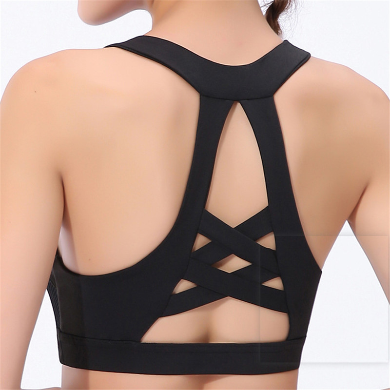 Sexy Women Sports Bra Top Push Up Running Yoga Bra Shockproof Breathable Hollow Female Gym Fitness Sujetador Deportivo Mujer, Black
Sexy Women Sports Bra Top Push Up Running Yoga Bra Shockproof Breathable Hollow Female Gym Fitness Sujetador Deportivo Mujer, Black