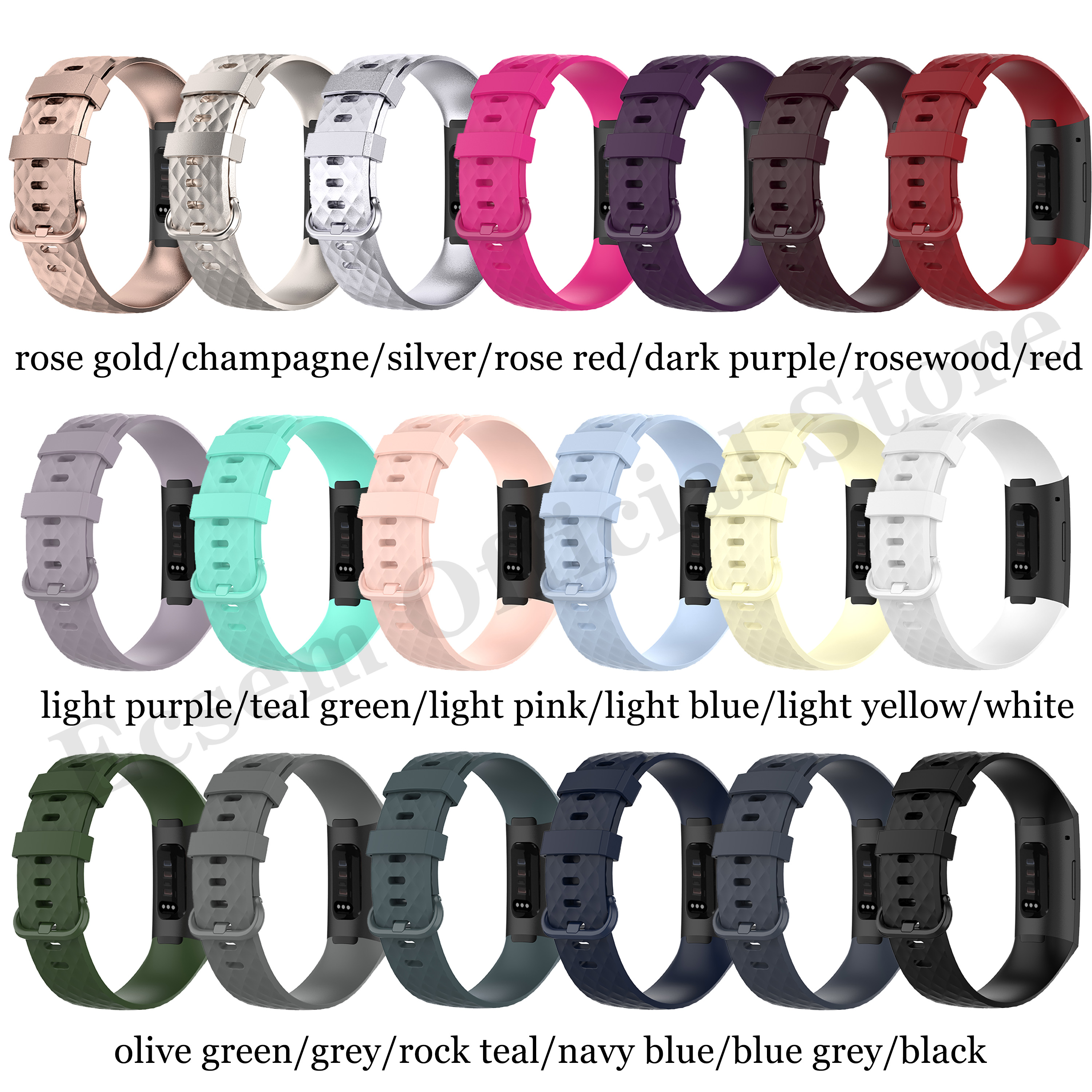 Strap 4 Bracelet Sport Watch Bands Silicone Wristband For Fitbit Charge 3/3 SE Accessories free shipping