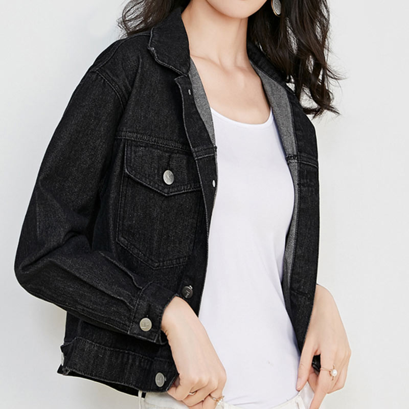 Jacket Women Black Denim Jacket Spring Autumn Jeans Coat Casual Harajuku Streetwear Female Vintage Jeans Coat Students
Jacket Women Black Denim Jacket Spring Autumn Jeans Coat Casual Harajuku Streetwear Female Vintage Jeans Coat Students