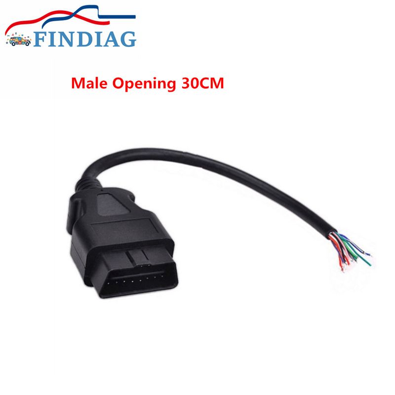 30CM High-quality OBD2 II 16 Pin Male Extension Connector To Open Plug Wire Diagnostic Cable
30CM High-quality OBD2 II 16 Pin Male Extension Connector To Open Plug Wire Diagnostic Cable