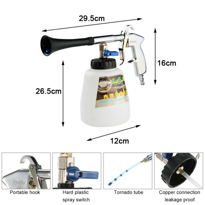 Free Shipping High Pressure Car Wash for Tornador Portable Interior Deep Cleaning Gun Washer Cockpit Care With Brush Air Operate
Free Shipping High Pressure Car Wash for Tornador Portable Interior Deep Cleaning Gun Washer Cockpit Care With Brush Air Operate