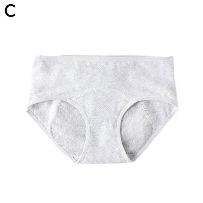 Mid Waist Period Briefs Lingerie Women Ladies Soft Menstrual Cotton Physiological Panties Proof Pants Underwear Leak J0A8