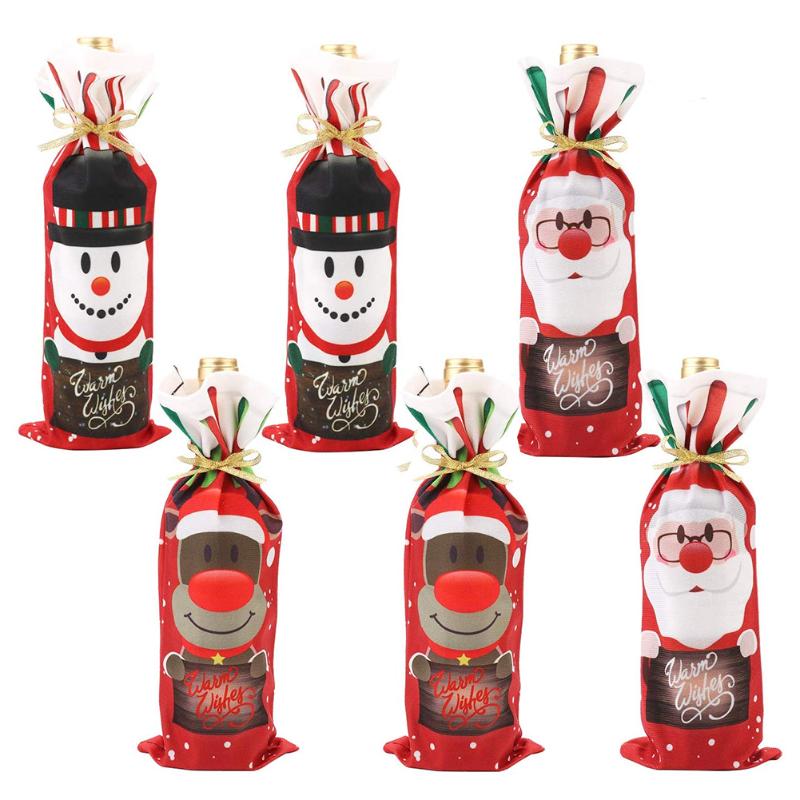 3/6pcs Christmas Wine Bottle Bags Red Wine Bottle Cover Bags with Drawstrings for Christmas Dinner Table Decorationsk new
3/6pcs Christmas Wine Bottle Bags Red Wine Bottle Cover Bags with Drawstrings for Christmas Dinner Table Decorationsk new