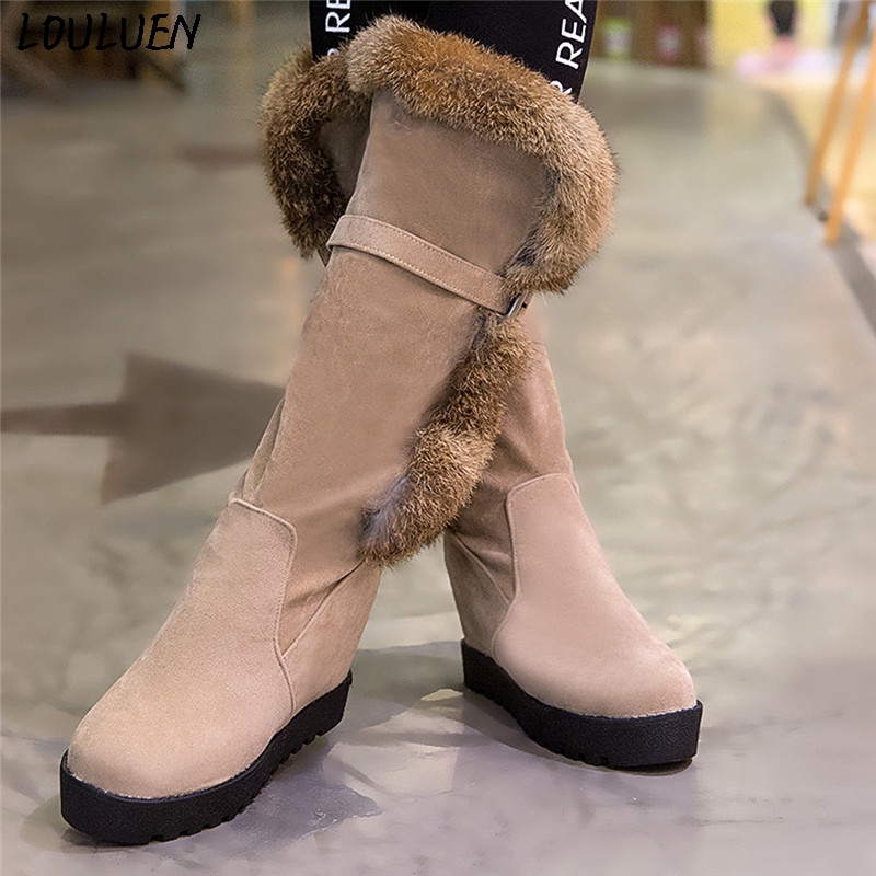 LOULUEN 2020 Boots Women's Leisure Wedges Increase Shoes Round-Toe Keep Warm Long Tube Snow Boots Roman Laarzen Bottes Mujer, Bk
LOULUEN 2020 Boots Women's Leisure Wedges Increase Shoes Round-Toe Keep Warm Long Tube Snow Boots Roman Laarzen Bottes Mujer, Bk