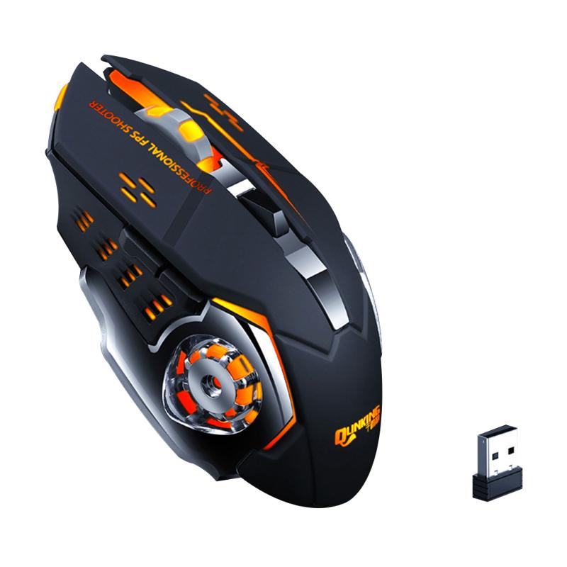 Wireless Mouse 7 Color Breathing Light Rechargeable Desktop Computer Laptop 2.4G 6 Buttons Gaming Mouse
Wireless Mouse 7 Color Breathing Light Rechargeable Desktop Computer Laptop 2.4G 6 Buttons Gaming Mouse