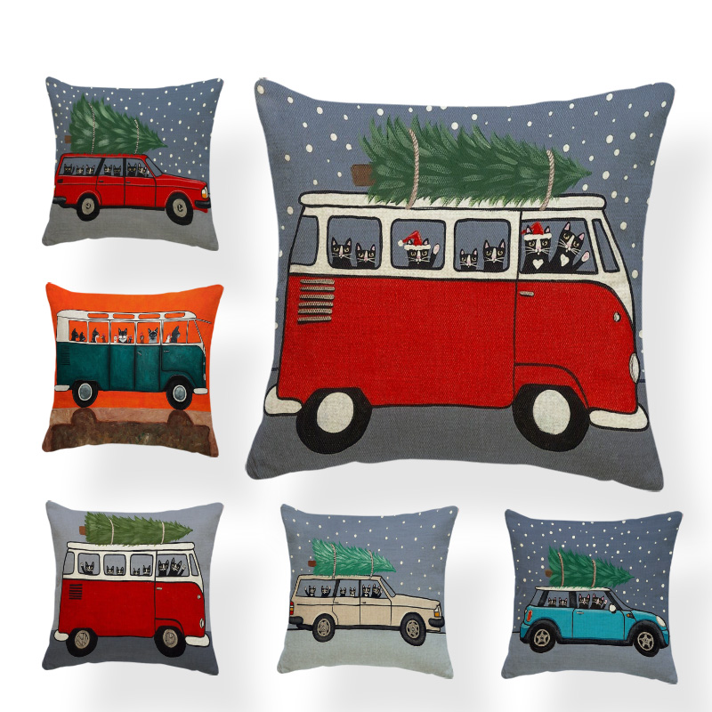 Cartoon Christmas Print Cushion Covers Black Cat Antler Throw Pillows Party Children Room Decoration 43cm Kids Gift Pillowcases
Cartoon Christmas Print Cushion Covers Black Cat Antler Throw Pillows Party Children Room Decoration 43cm Kids Gift Pillowcases