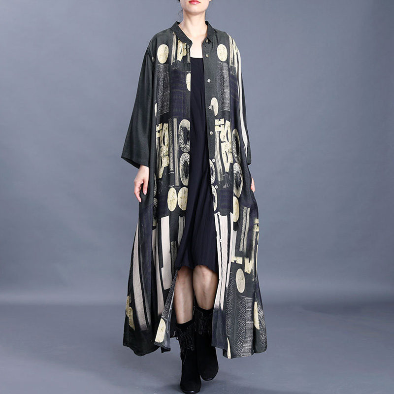 Johnature Spring Vintage Print Floral Women Trench Button Casual Coats 2020 New Long Sleeve Loose Soft High Quality Trench Coats, Color 1
Johnature Spring Vintage Print Floral Women Trench Button Casual Coats 2020 New Long Sleeve Loose Soft High Quality Trench Coats, Color 1
