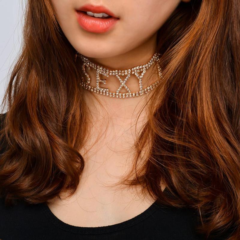 Bling Bling Luxury Fashion CZ Full Rhinestones Chain Chocker Necklace Women's Sexy Body Jewelry Metal Chocker Necklace
Bling Bling Luxury Fashion CZ Full Rhinestones Chain Chocker Necklace Women's Sexy Body Jewelry Metal Chocker Necklace