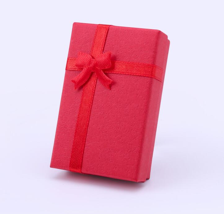 Cloud paper box 5*8 double ring ear ring jewelry box heaven and earth cover necklace packing box WY1568