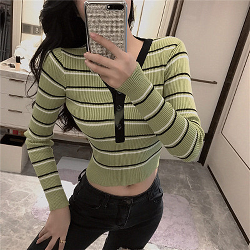 Blackday Hot Women Wild Sweater Lady Autumn V-neck Striped Knitted Clothes Long Sleeve Button Fashion Pullover Female Sweaters Tops New, Black
Blackday Hot Women Wild Sweater Lady Autumn V-neck Striped Knitted Clothes Long Sleeve Button Fashion Pullover Female Sweaters Tops New, Black